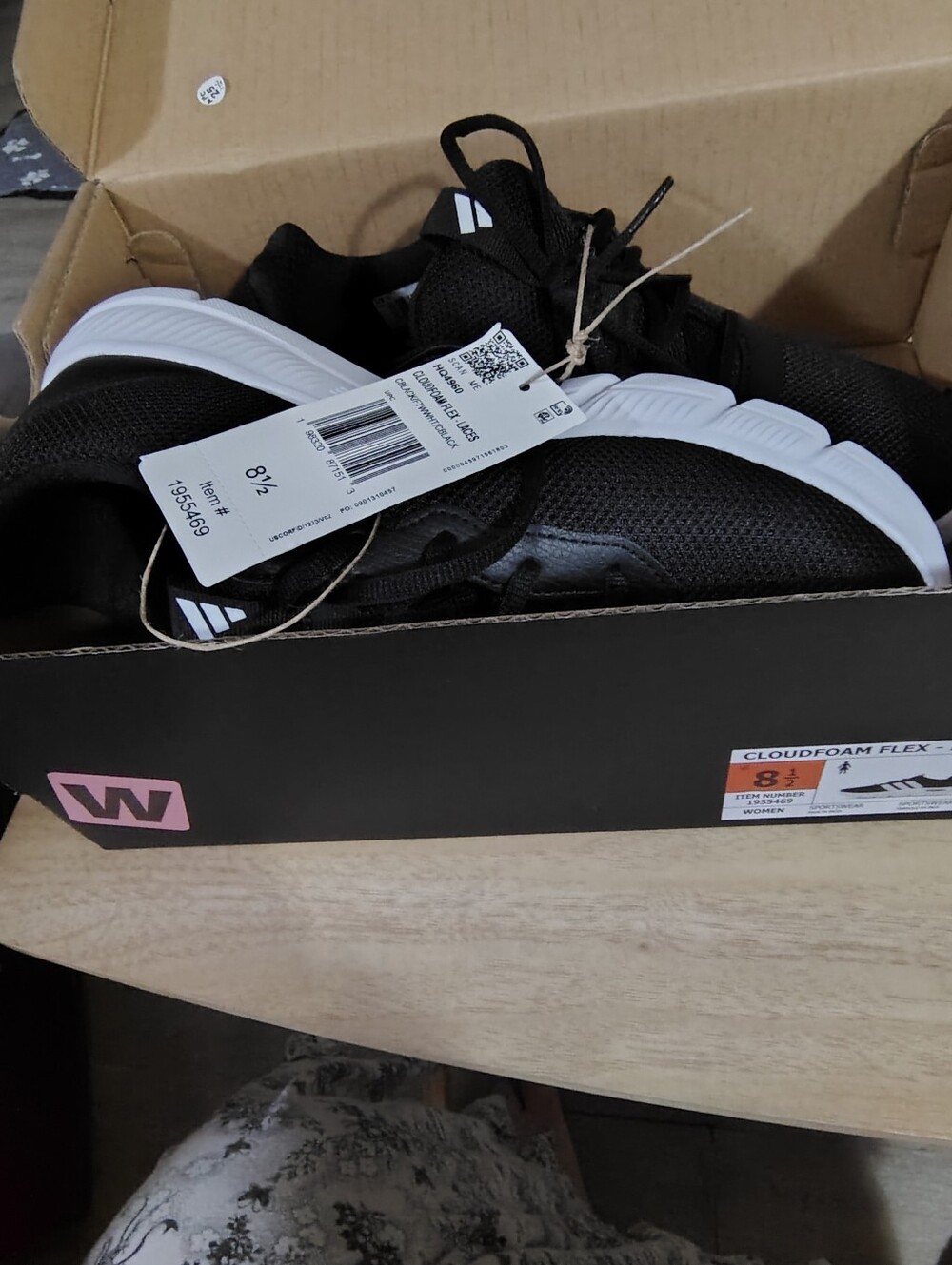 Women's Black Sneakers with White Sole